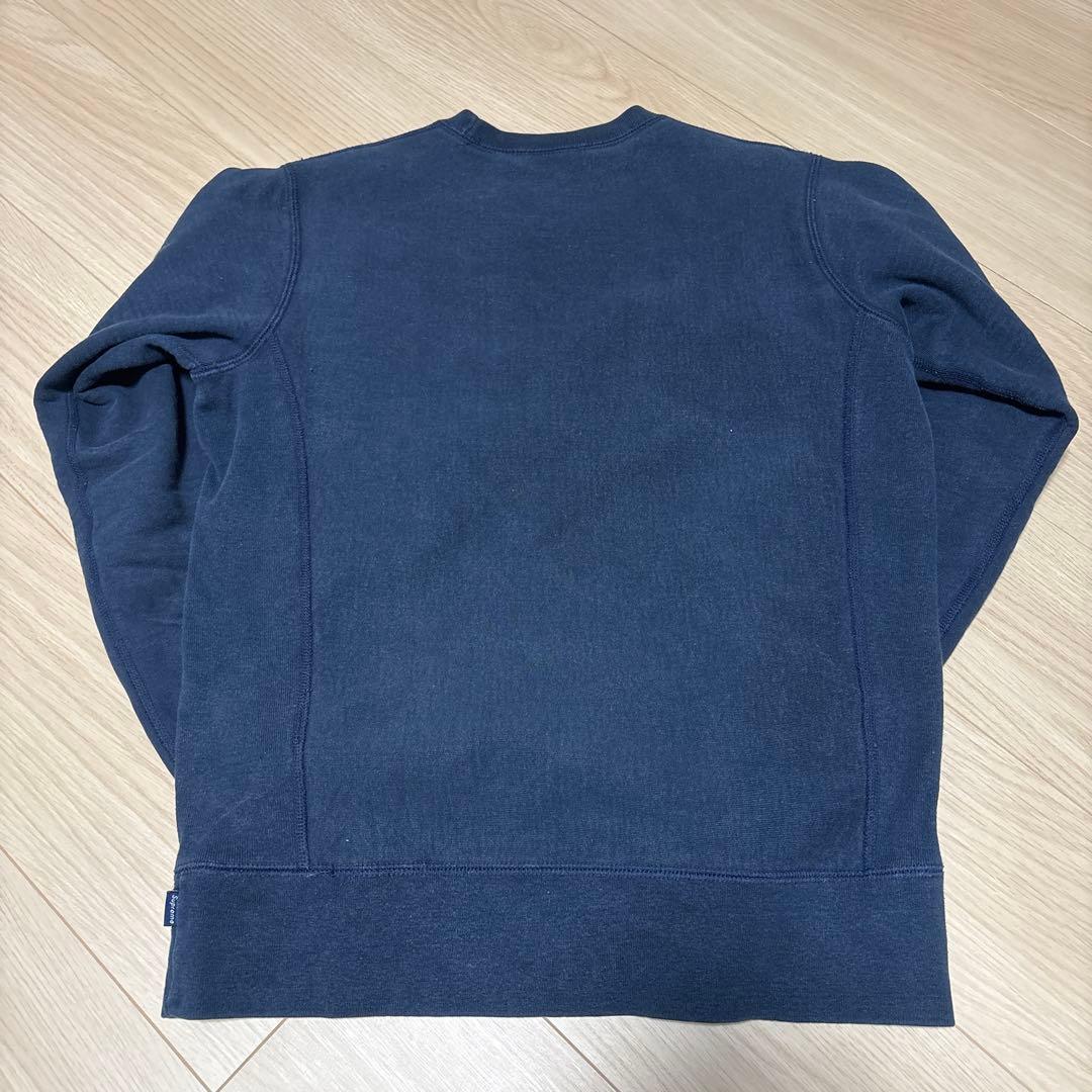 Supreme ネイビー クルーネック スウェット - メルカリ