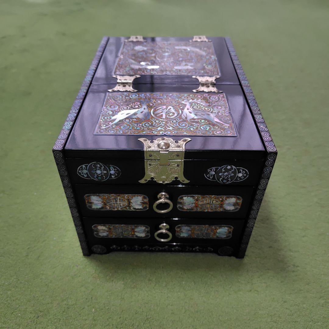 螺鈿細工 収納ボックス 2引き出し ミラー付き 楽天市場】収納ボックス 伸縮式 2個セット 引き出し 仕切り 収納ケース