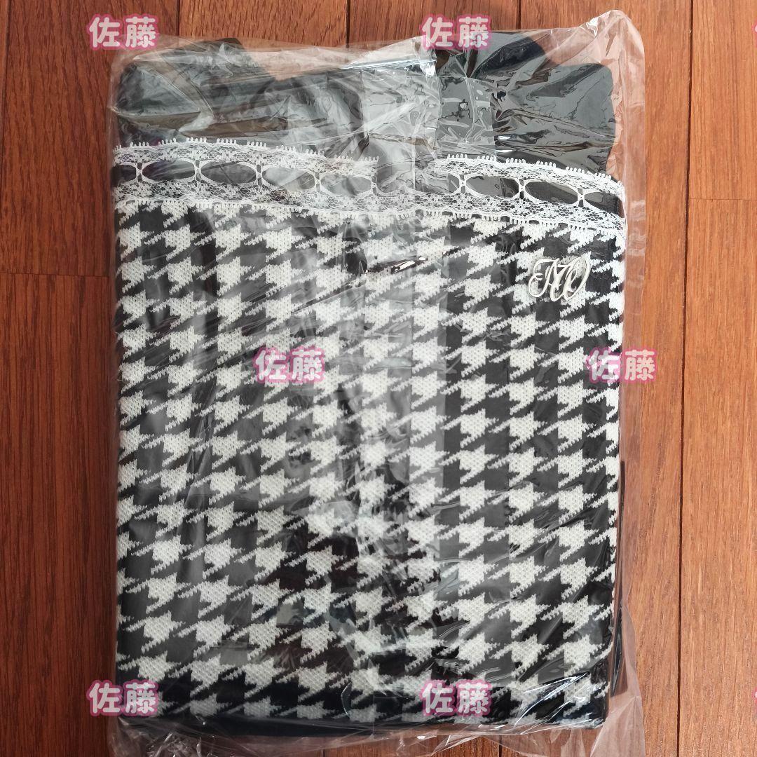 専用　2着　ハニーミュウ　千鳥柄ハイネックアンサンブルトップス　量産型　地雷系