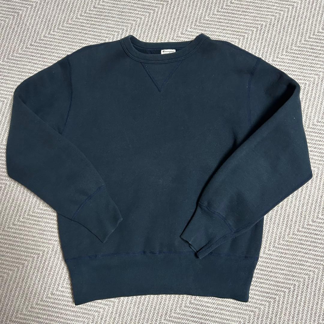 【希少】90sChampion ネイビー スウェット 日本製 両V Champion（チャンピオン） 90s ヴィンテージ リバースウィーブ