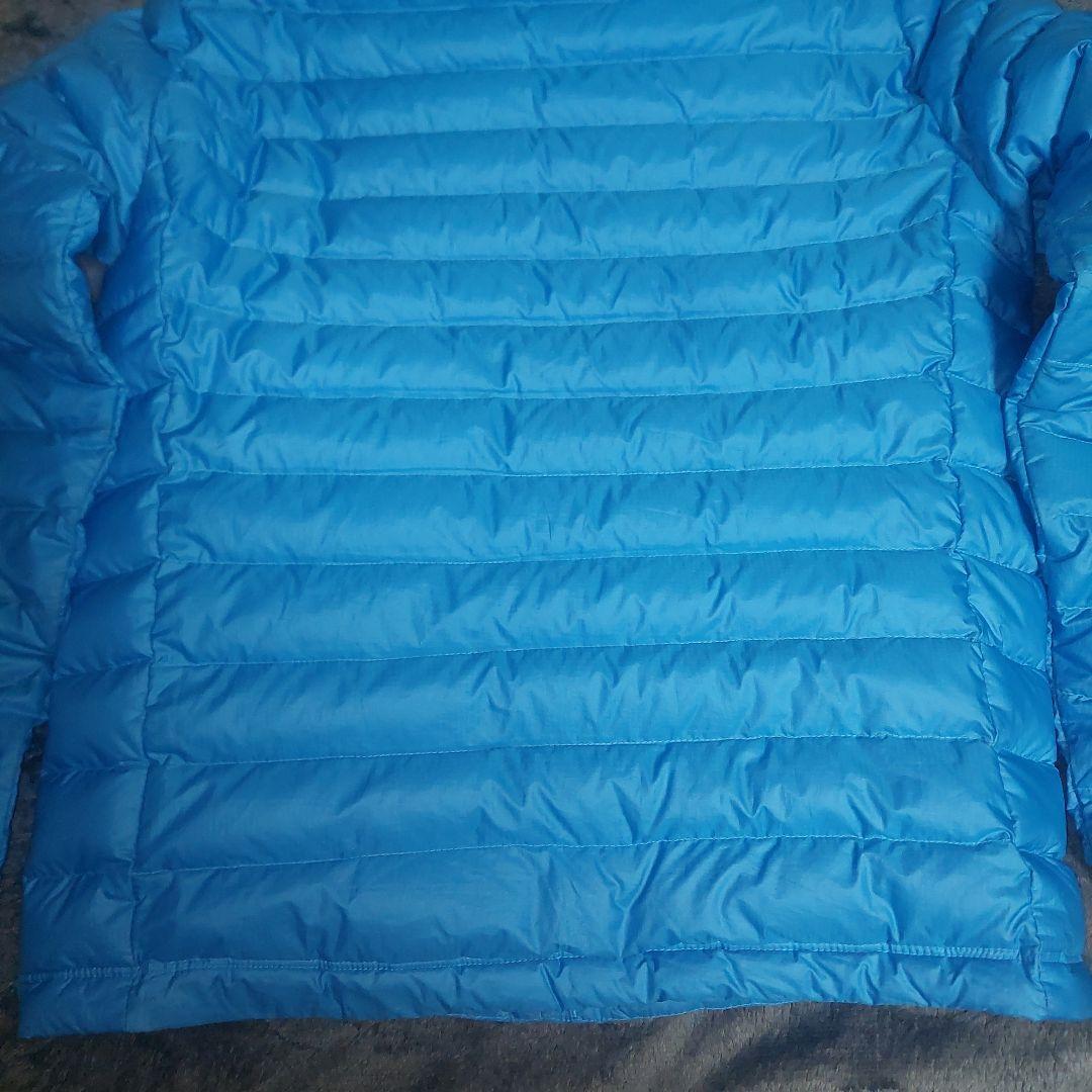 patagonia ダウンセーター フーディー STY8470 FA14 青 M - メルカリ