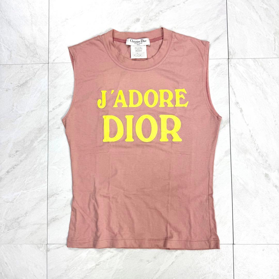 美品 2002 ガリアーノ期 ディオール タンクトップ J'ADORE CHRISTIAN DIOR Spring Summer 2002 