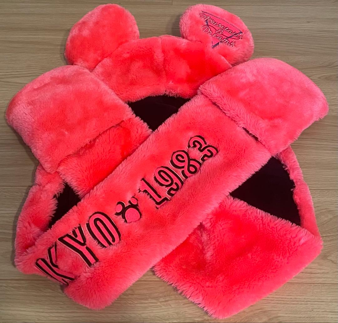 ディズニー ファンキャップマフラー ミッキー 35周年 ピンク - メルカリ