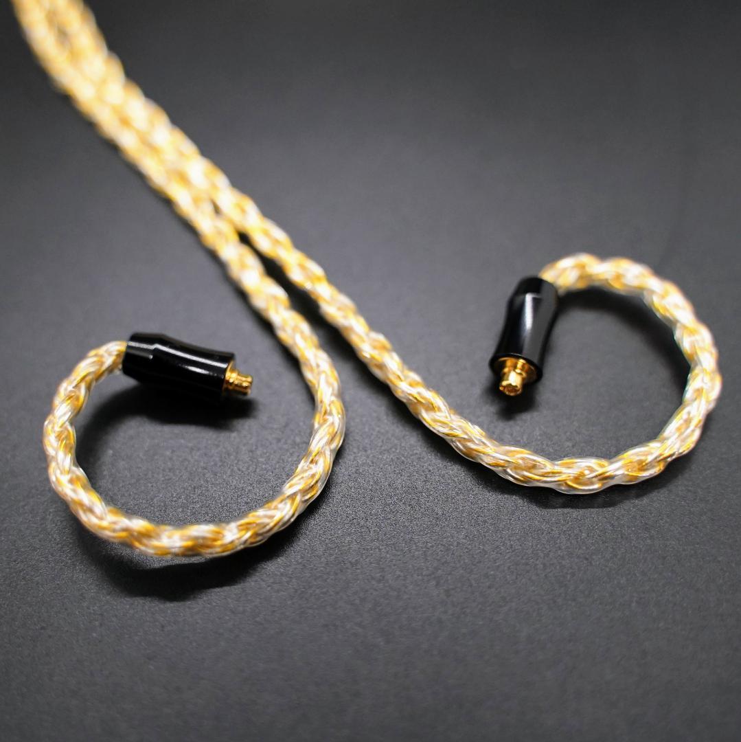 最高仕様16芯 金銀線撚り合わせリケーブル膨張MMCX/4.4mmバランス接続