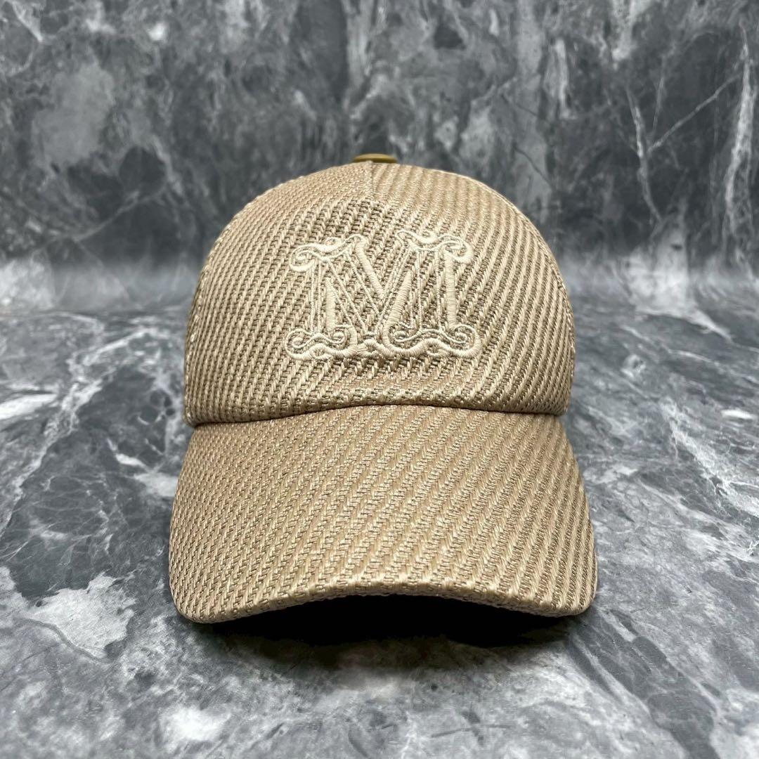 未使用級✨マックスマーラ Mロゴキャップ - メルカリ