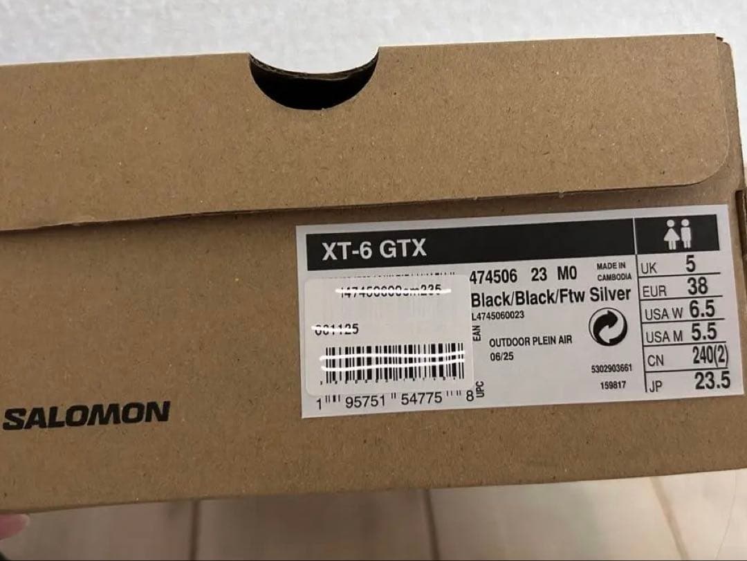 エ*ご様 【国内正規品】SALOMON XT-6 GTX 23.5cm