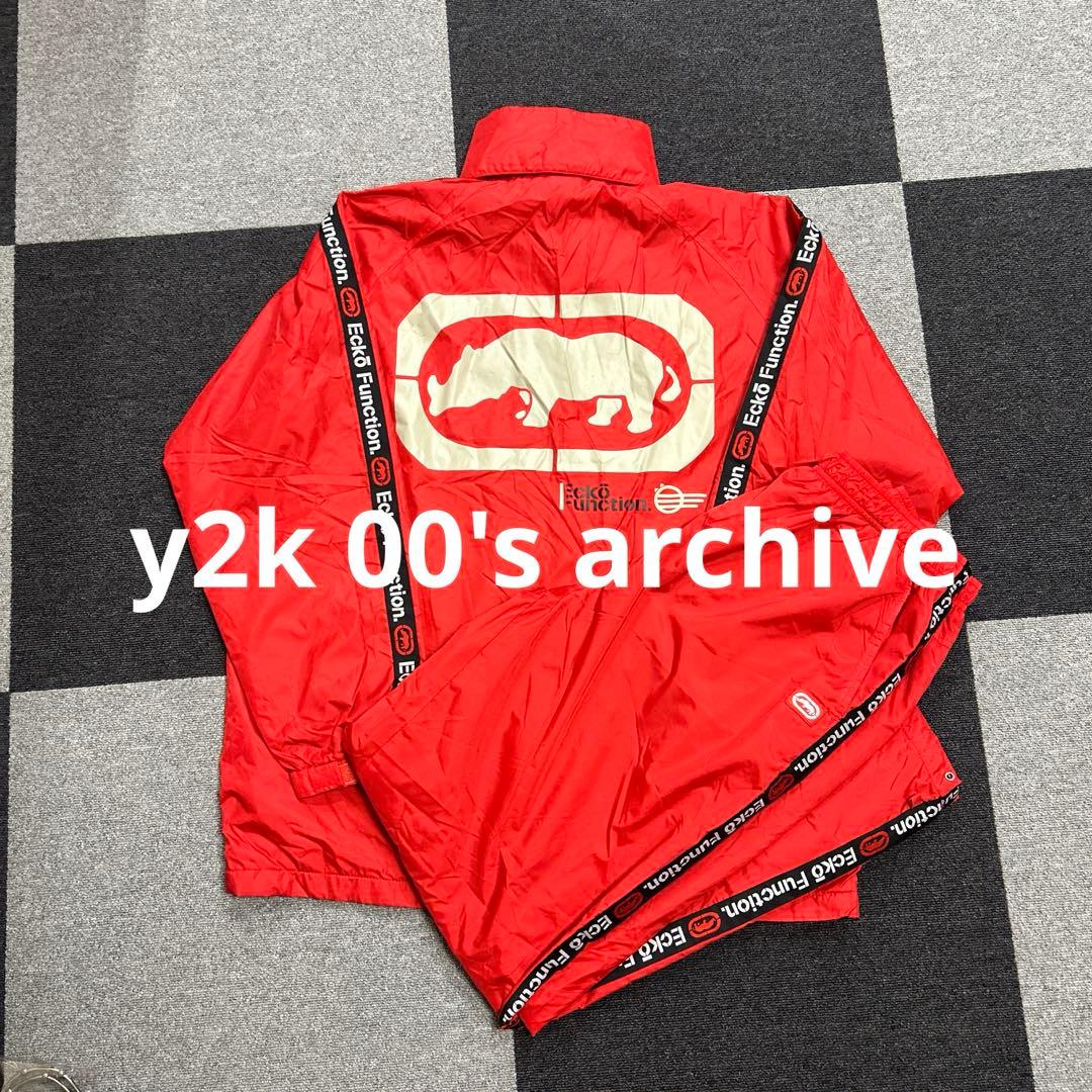 送料込み！EckoエコーナイロンセットアップL y2k bboy b系 00s - メルカリ