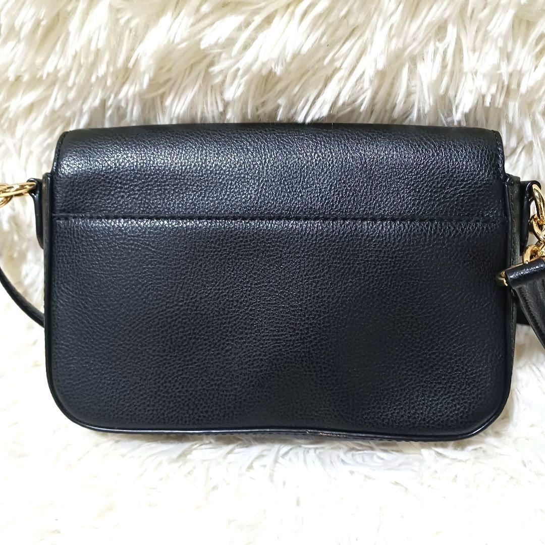 極美品 ローレンラルフローレン レザー ショルダー ロゴ 型押し クロス