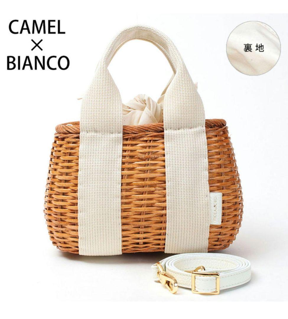 VIOLAd'ORO ラタンバスケット型2WAYトート かごバッグcoco♡ VIOLAd