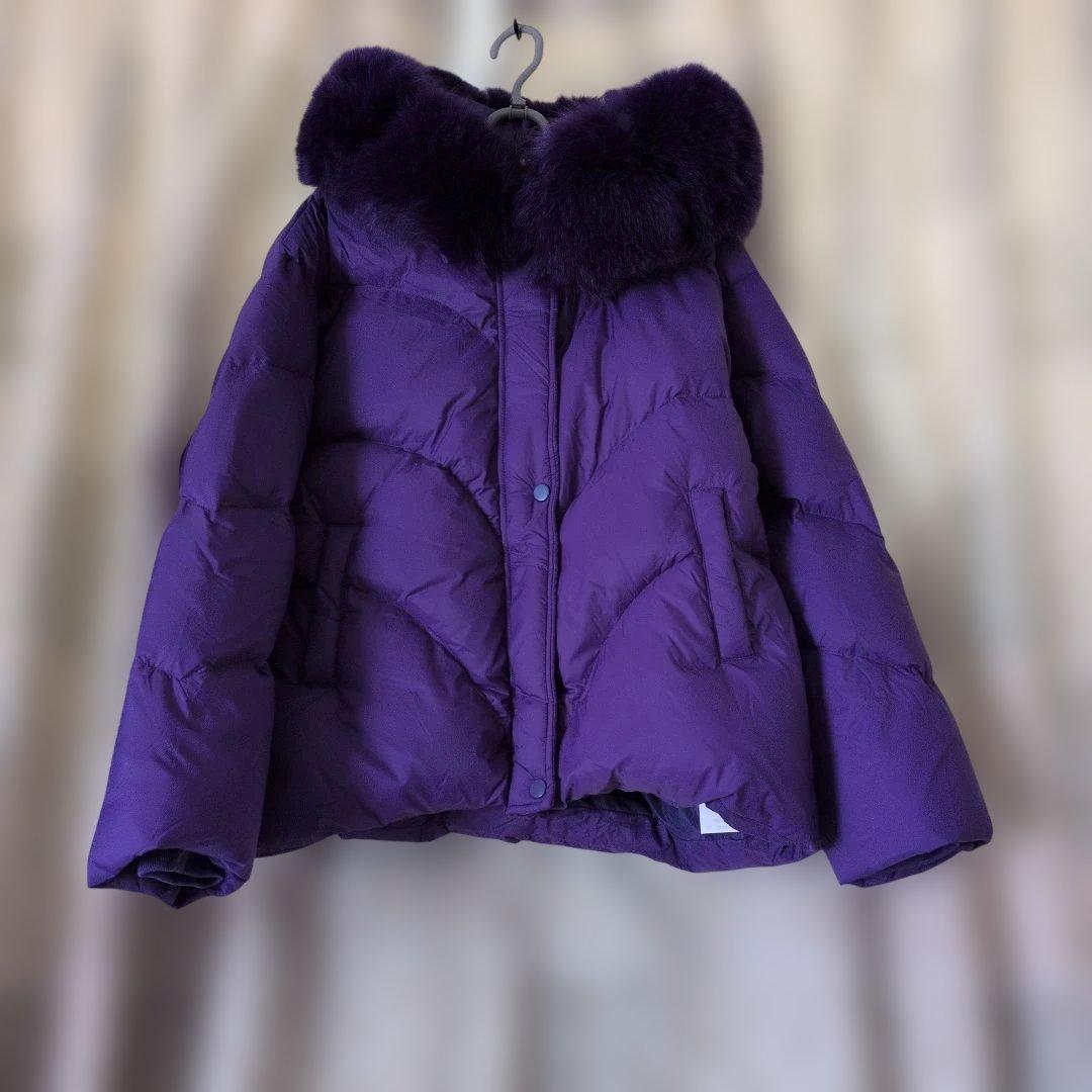 ブロランゴー様専用Koibito misaki紫色ファー付きダウンジャケット新品