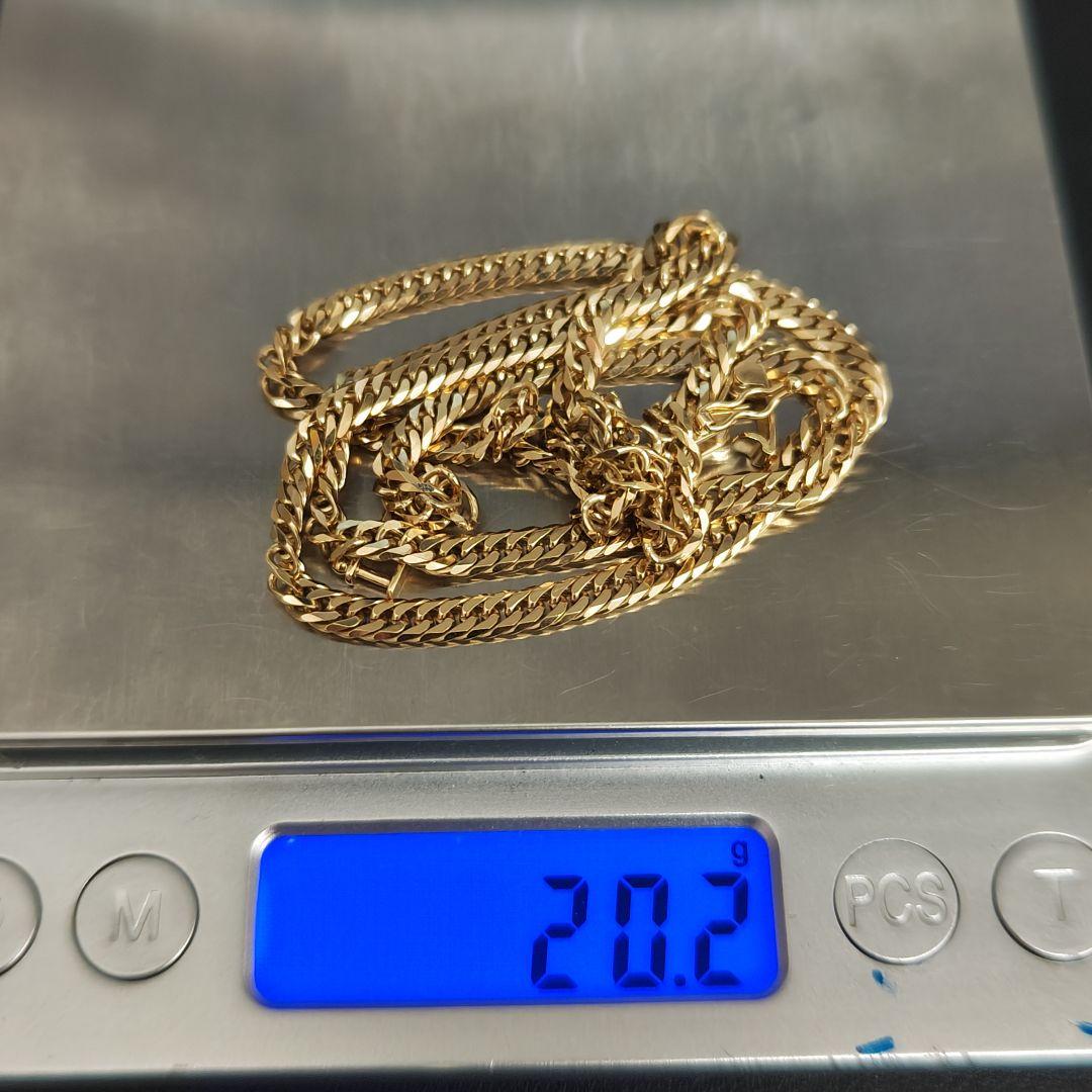 C030601) K18 YG 喜平6面 ダブル ネックレス ホールマーク - メルカリ