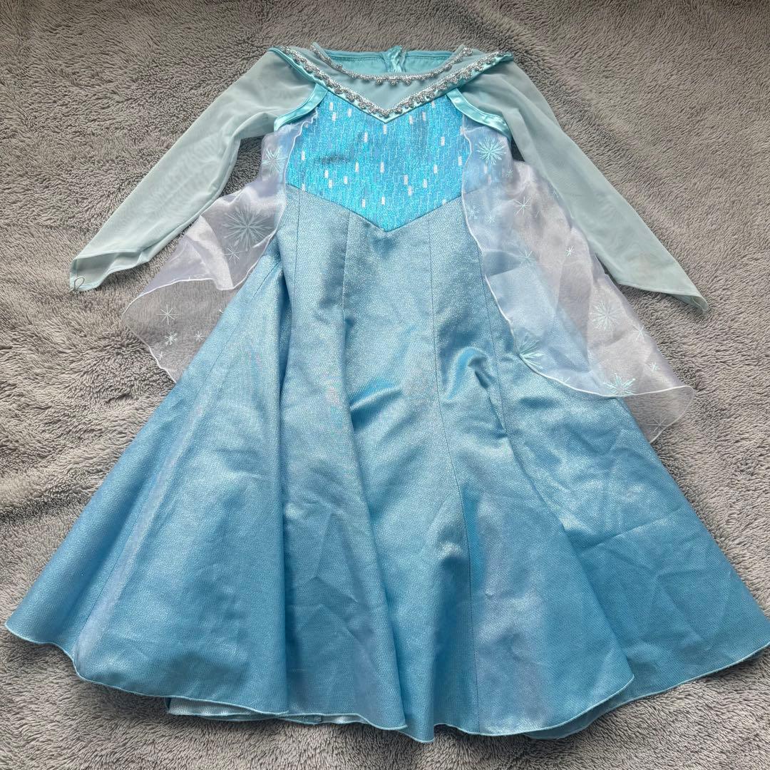 ビビディバビディブティック　エルサ　ドレス 120cm ずっと連れて行きたかったビビディバビディブティック🎀 憧れのエルサ