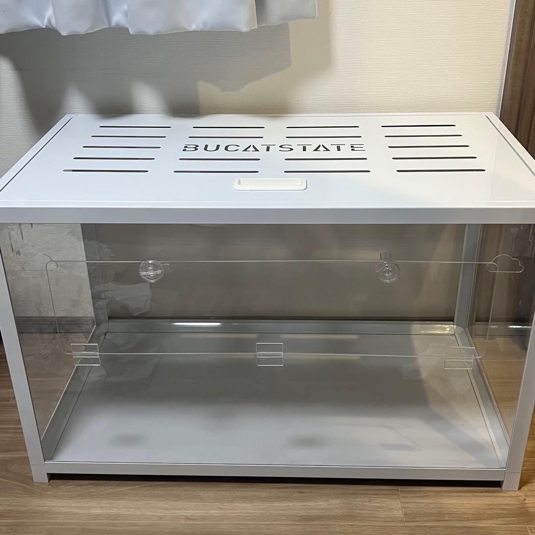 BUCATSTATE(ブカスター) 横幅80センチのハムスターケージ(白色) Amazon | BUCATSTATE ハムスター メタル製 80cm ケージ 飼育ケージ