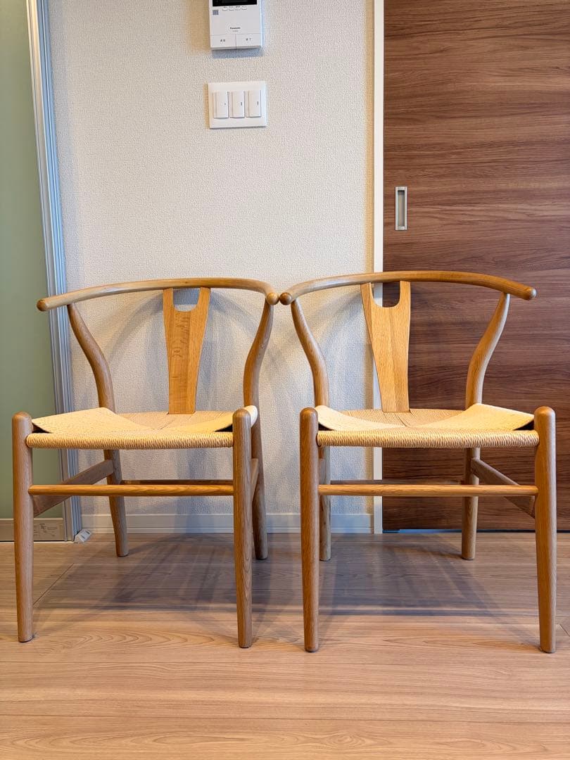 CARL HANSEN & SON Yチェア CH24 リプロダクト　2脚 送料無料】【シートパットプレゼント】 Yチェア（ワイチェア） CH24