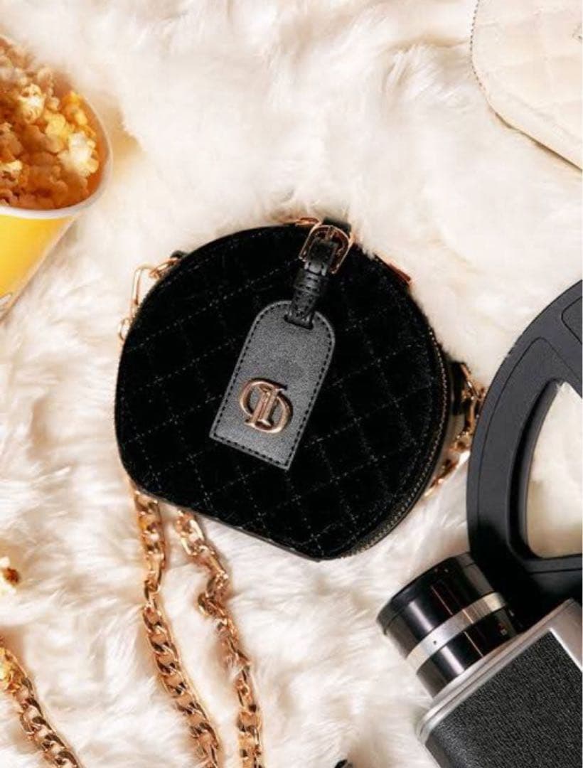 Darich ベロアサークルミニマムバッグ Darich（ダーリッチ）の「ベロアサークルミニマルバッグ（ショルダー