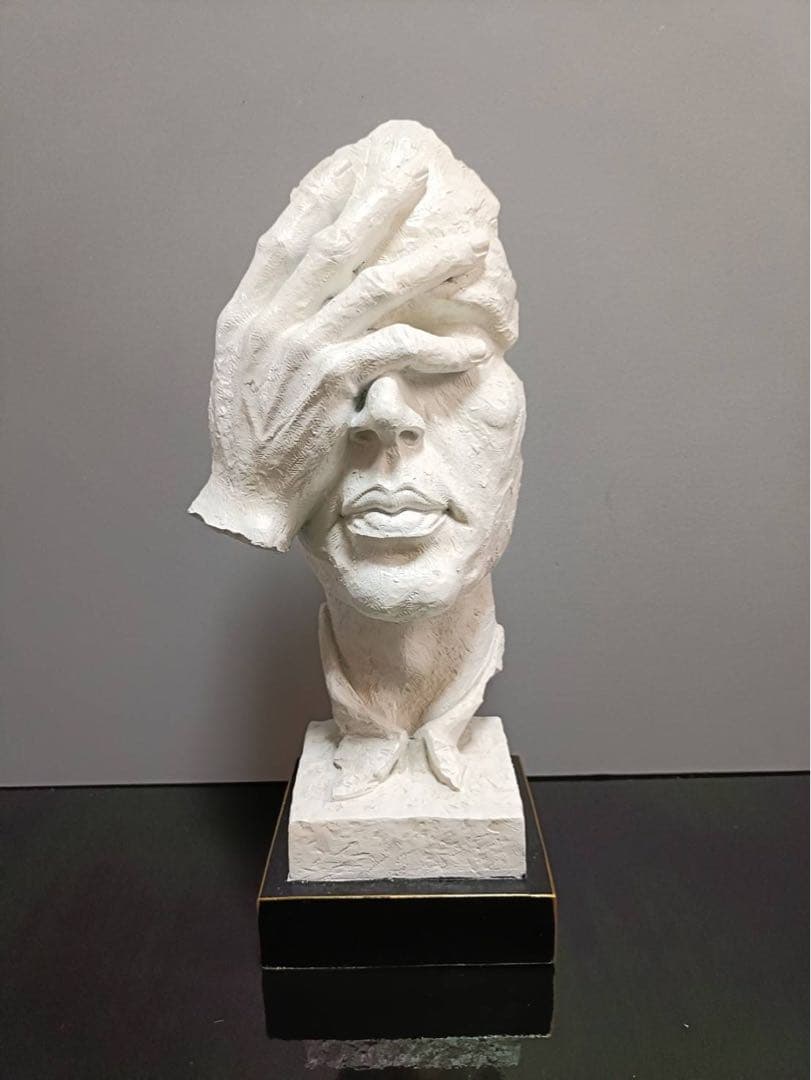 見ざる者 彫刻 アンティーク オブジェ アート 置物 Edge Cat 幅30x奥行21.5x37.5(cm) 猫ネコ | 彫刻 置物 オブジェ