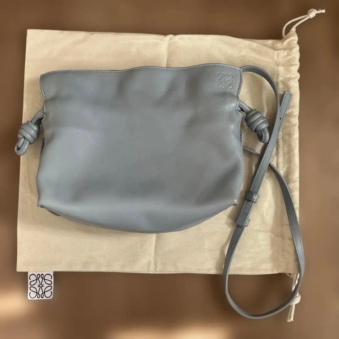 LOEWE フラメンコクラッチ ミニ ダスティーブルー 限定色 美品 - メルカリ