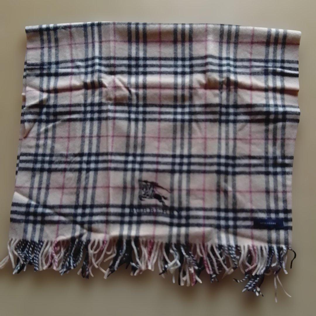 BURBERRY ウール100%ひざ掛け - メルカリ