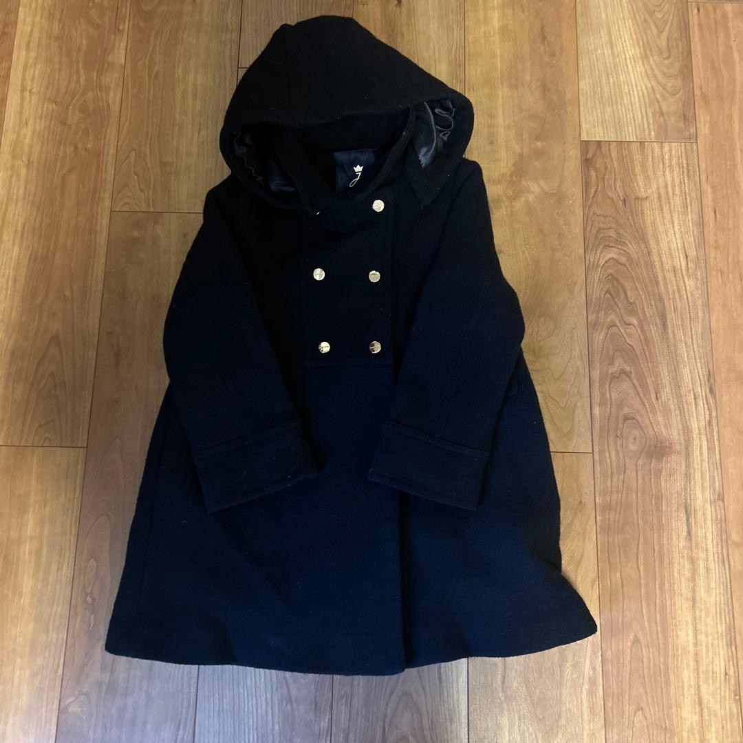 jacadi フード付きネイビーコート 116cm 6A - メルカリ