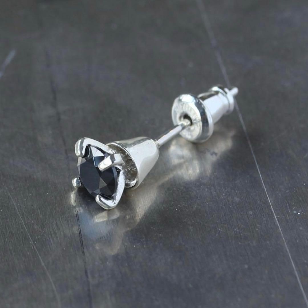 e.m. ☆ ピアス ☆ ブラックジルコニア ☆ 片耳用 - メルカリ
