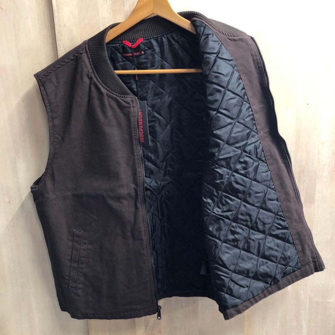 INDEPENDENT インディペンデント USモデル ワークベスト ダック 茶