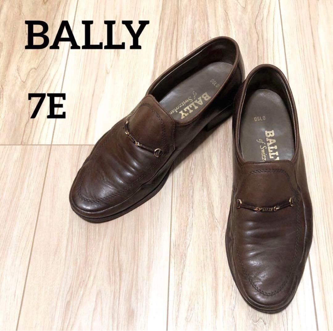 BALLY ビジネスシューズ ビットローファー プレートロゴ レザー 本革