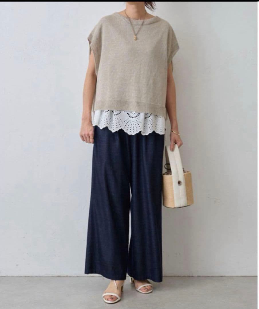 ビアズリー ウエストリブテンセルデニムパンツ 1 - メルカリ