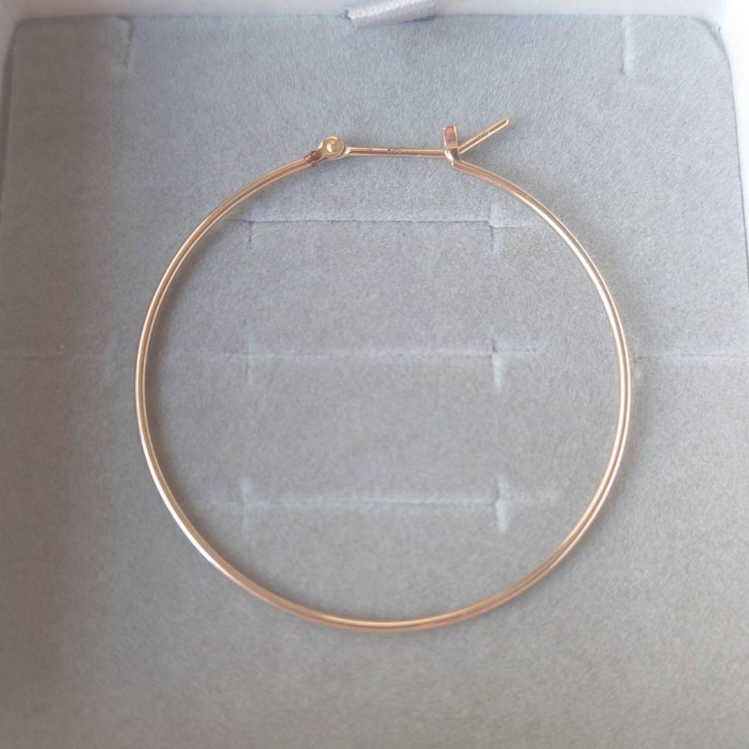 アガット　片耳　フープピアス　4センチ　K10 agete（アガット） ピアス K10フープピアス レディース : ZOZOTOWN