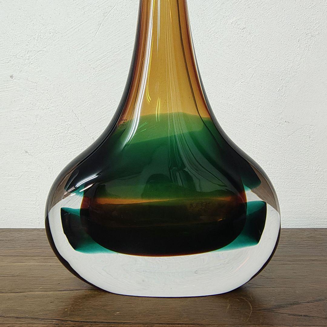 Italy【Murano Glass】ムラーノ 花瓶 フラワーベース ベネチアングラス murano ムラーノ ガラス 硝子細工 花瓶 フラワー