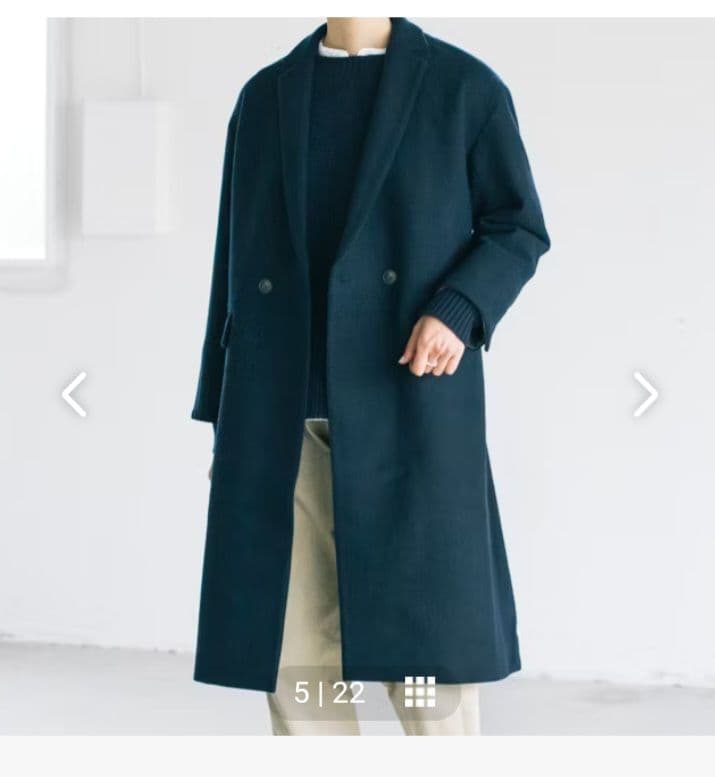 KURASHI&Trips 3WAYアレンジ襟のかろやかチェスターコート - メルカリ