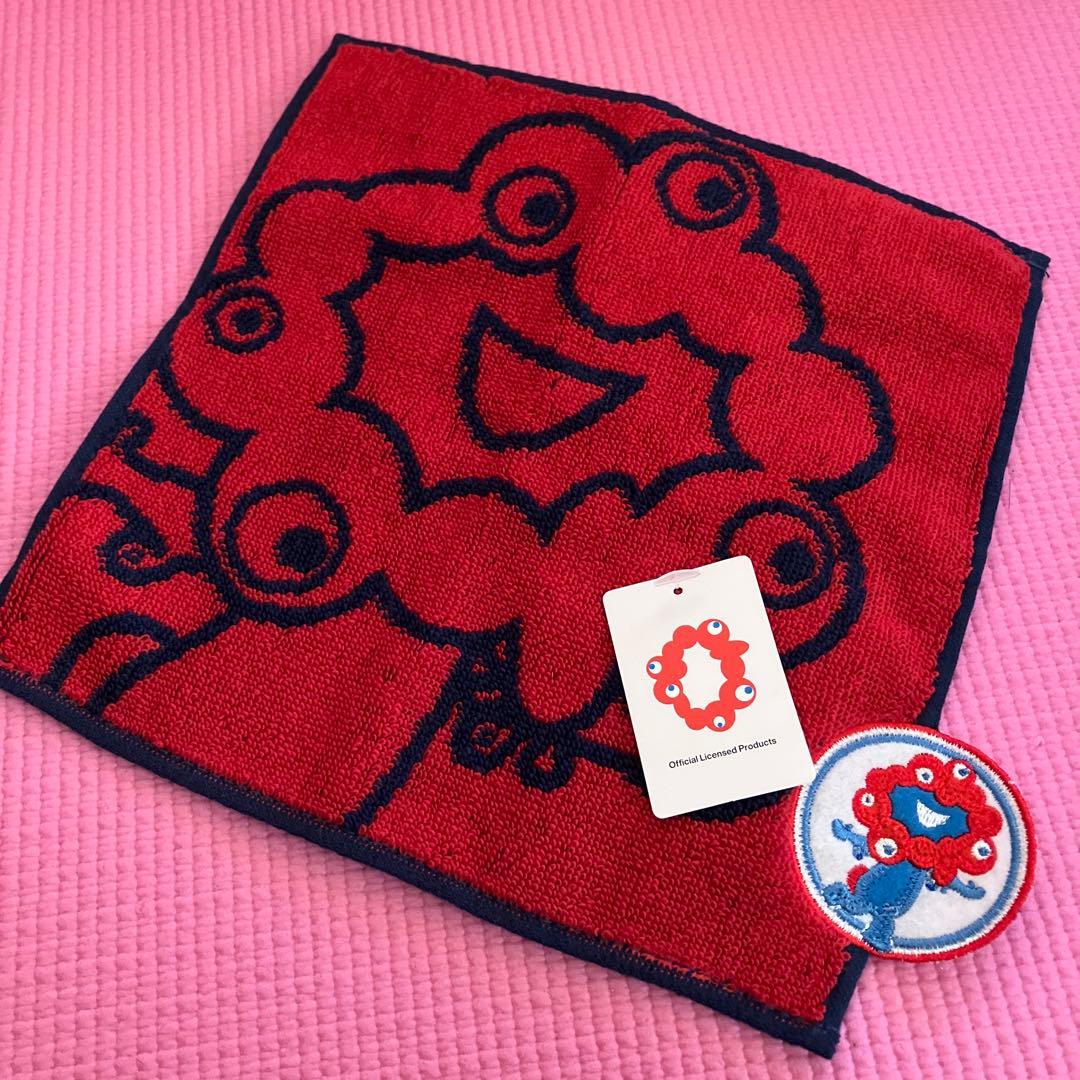 大阪関西万博 EXPO 2025 ミャクミャク ミニハンカチ 刺繍ワッペン付き