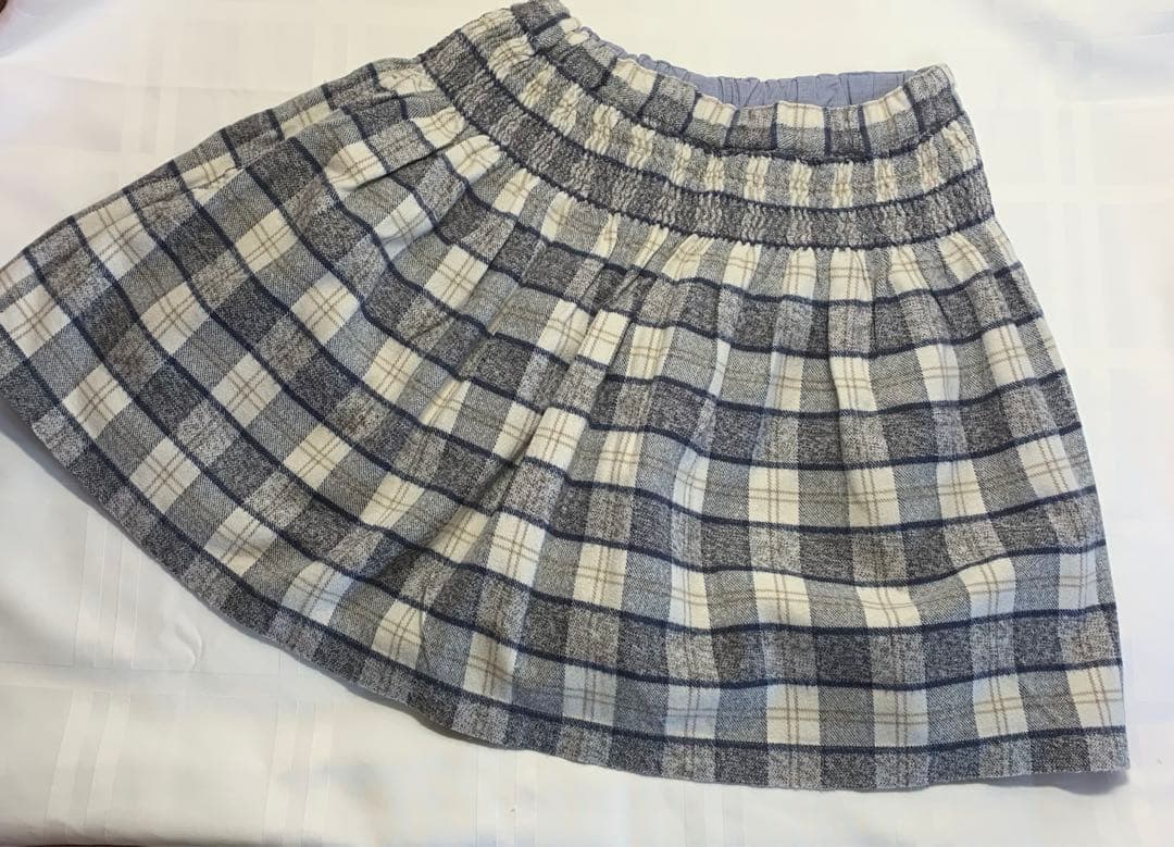 familiar ファミリアチェック柄フレアスカート 130 - メルカリ