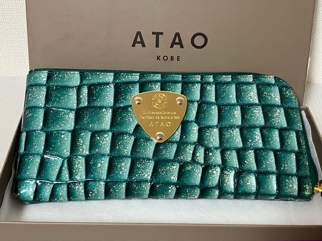 【清掃済】アタオ　atao 財布　クラリティ　リモグリーン ATAO - アタオ スリモ クラリティ エバーグリーンの通販 by にこ