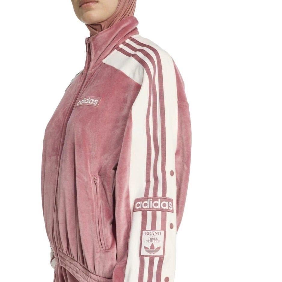 adidas アディブレイク ベロア トラックトップ 重盛さと美 L ピンク