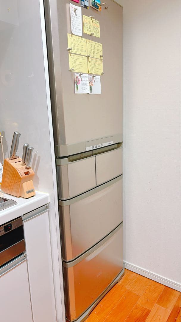 MITSUBISHI シルバー冷蔵庫 torikae-com_mr-cx37m-w