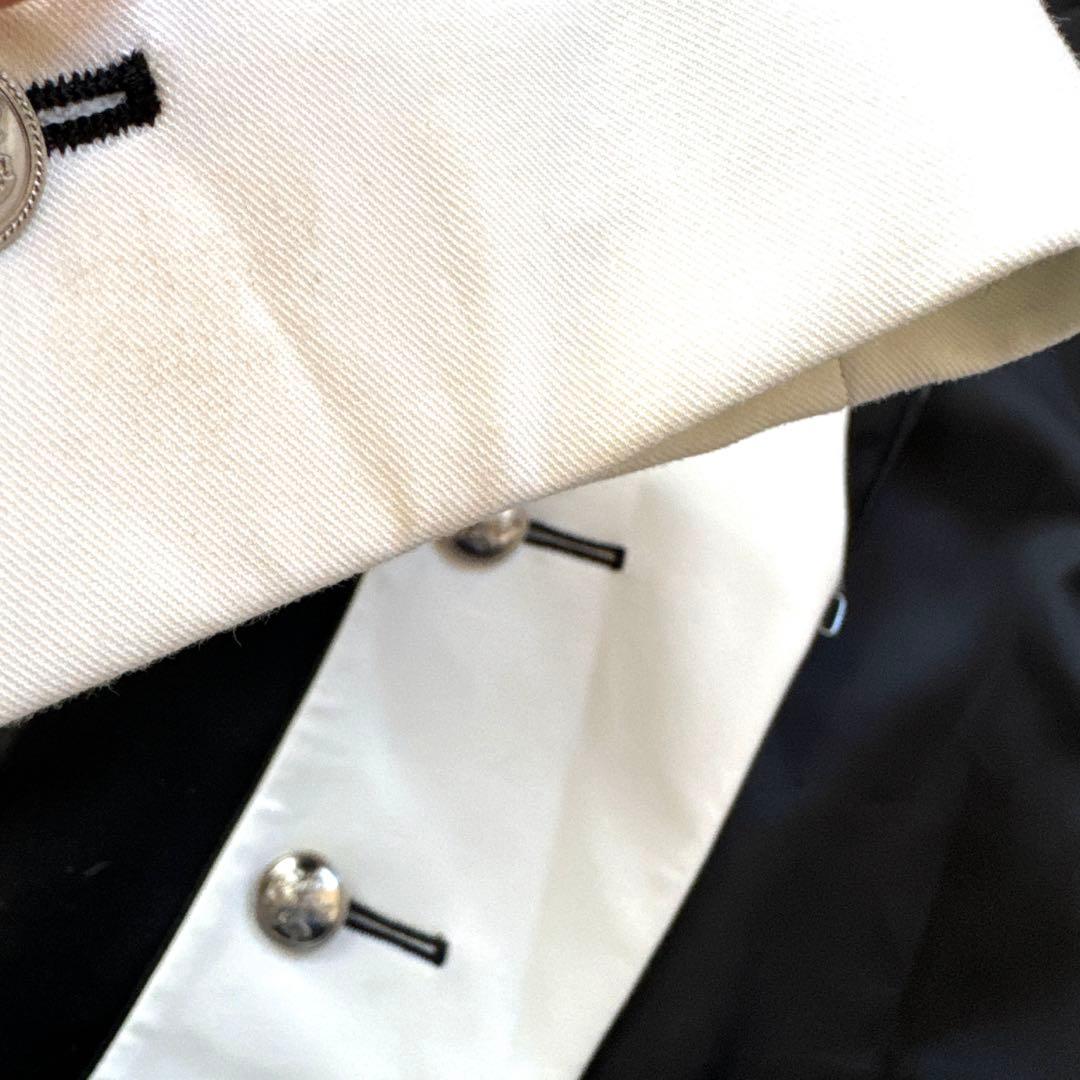 タグ付き ソスタヌート テーラードジャケット モノトーン シルバー