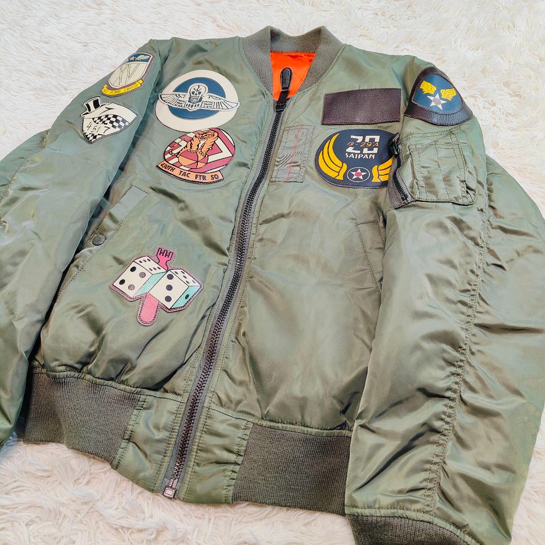 極美品 AVIREX MA-1 TOP GUN フライトジャケット L 長渕剛 - メルカリ