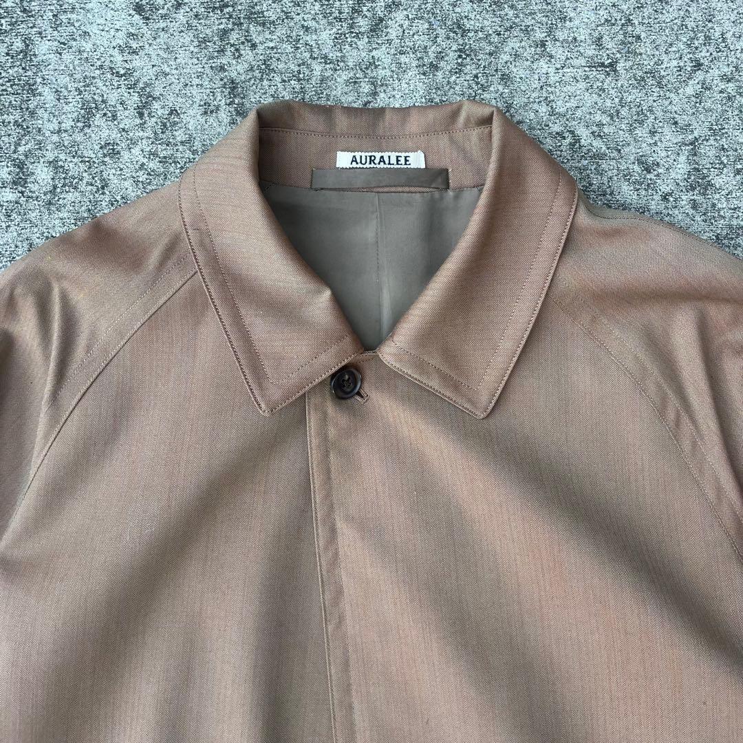 超希少】AURALEEステンカラーコート トレンチコート 玉虫色 オーラリー