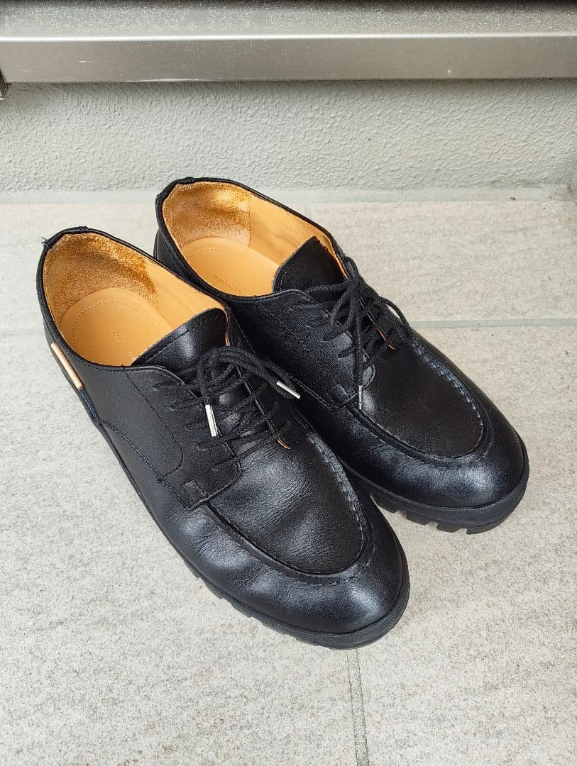 黒 レザー モカシンシューズ サイズ5 楽天市場】チロリアンシューズ レディース 紐靴 モカシン 厚底 5cm