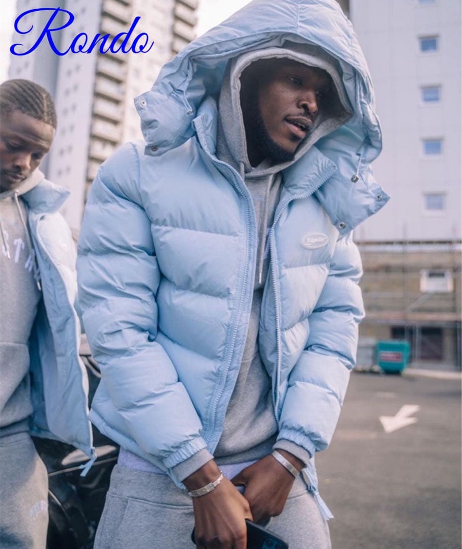 旧作 TRAPSTARトラップスター ダウンジャケット ICE Blue - メルカリ