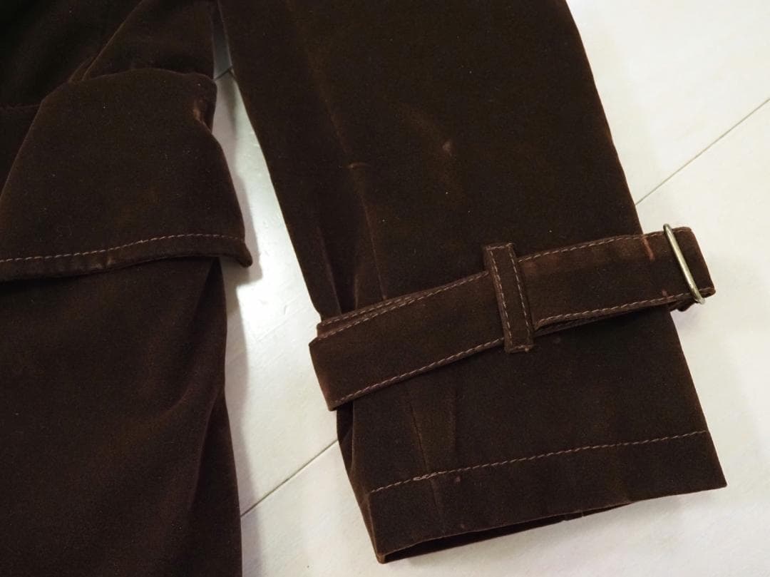 HAUTE VINCENZO DE COTIIS ベロアトレンチコート44 - メルカリ