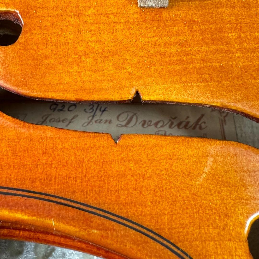 チェコ製　Josef Jan　J.J.Dvorak　#920　バイオリン　3/4