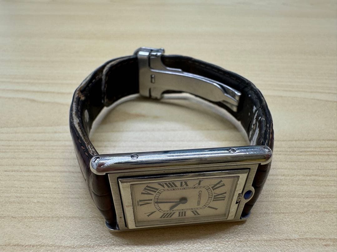 超希少‼️ss Cartier タンク バスキュラント 手巻きLMサイズ メンズ