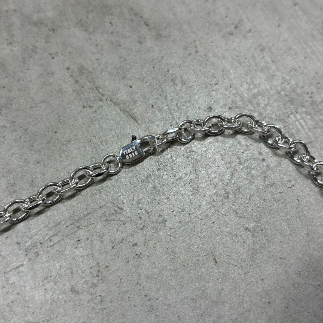 イタリア製 シルバー 925 シンプル チェーン ネックレス 喜平 定番