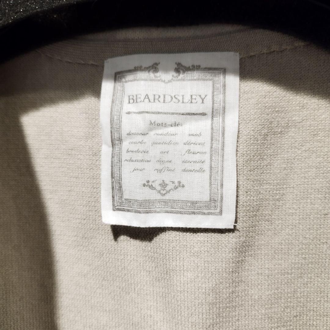 BEARDSLEY ビアズリー 洗えるニットコート アイボリー ノーカラー