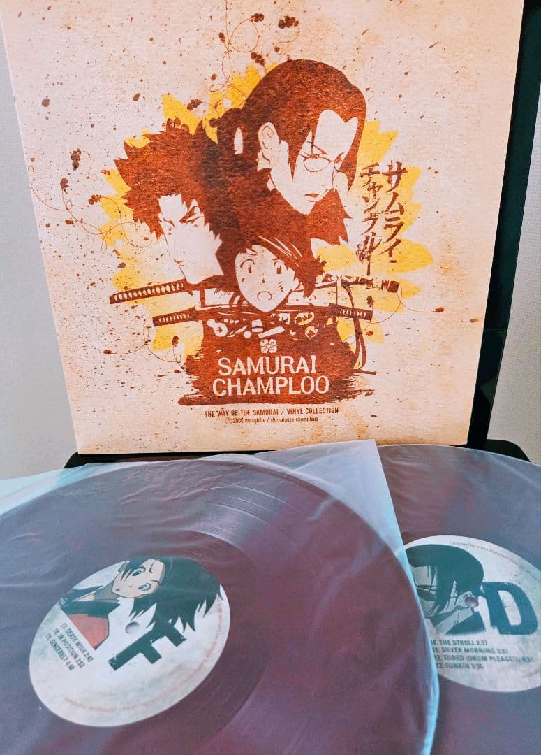 限定アナログ!サムライチャンプルー　パープルヴァイナル3枚組!ヌジャベス Nujabesが手がけた『サムライチャンプルー』サントラが20周年限定7