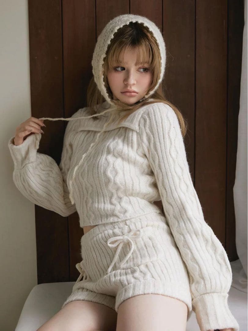 ANDMARY Nicola knit set up ivory アンドマリー - メルカリ