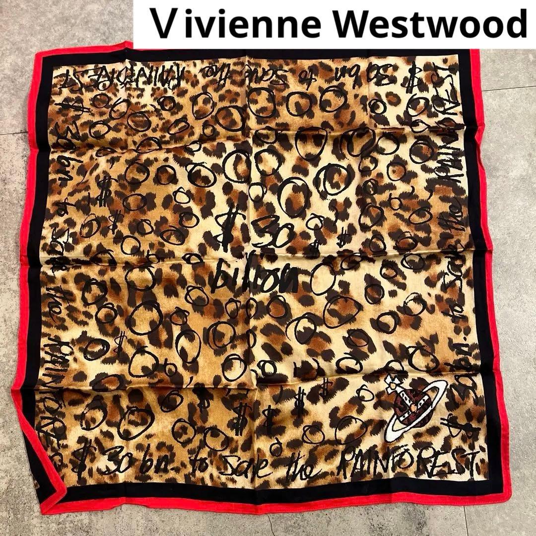 新品未使用 レア ヴィヴィアン vivienne rock ハンカチ ヒョウ柄