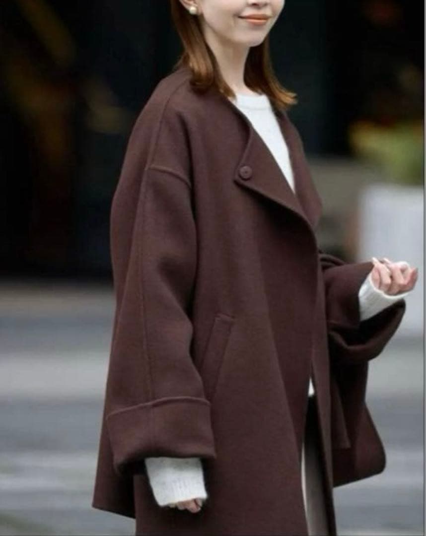 41800円】SLOBE IENA SUPER140 ダブルフェイス コート - メルカリ