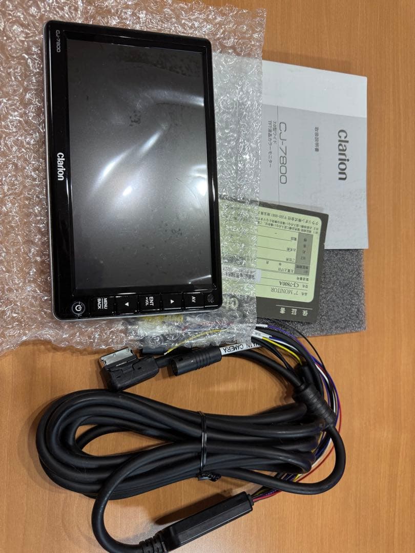 未使用外箱損傷Clarion CJ-7800A 7型ワイドHDカメラ対応モニター